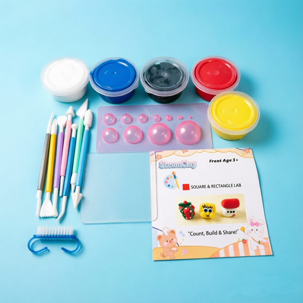 Square & Rectangle Discovery Clay Kit