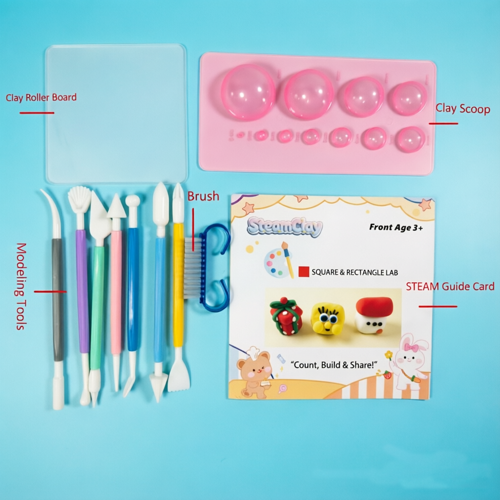 Square & Rectangle Discovery Clay Kit
